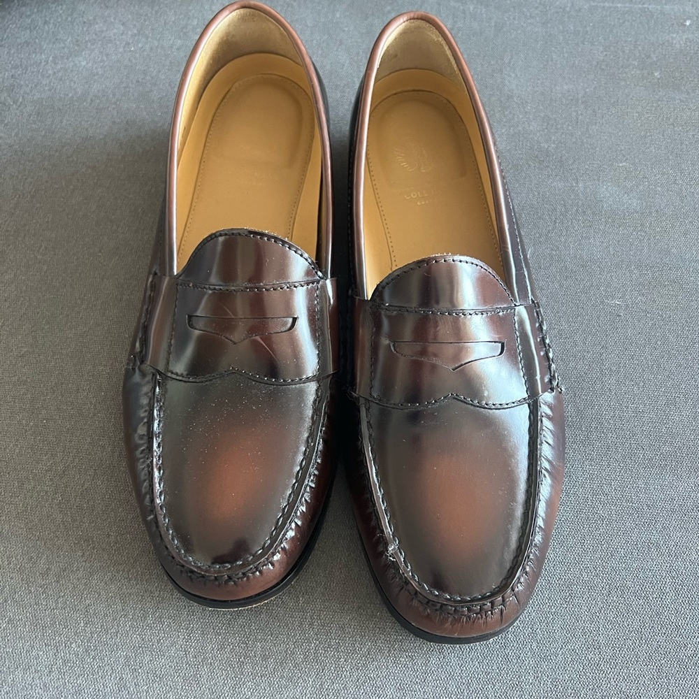 Mens Cole Haan Penny Loafer Dress Shoes Brown 10.5